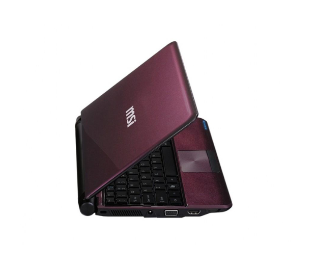 MSI Wind U180-491PL N2600/1GB/320/7SE fioletowy - 125129 - zdjęcie 2